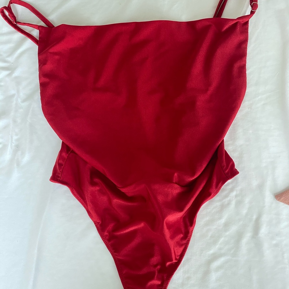 Red bodysuit